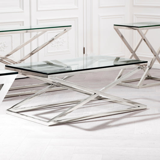 Crossed Leg Coffee Table Criss Cross | Cabothousefurniture.com
