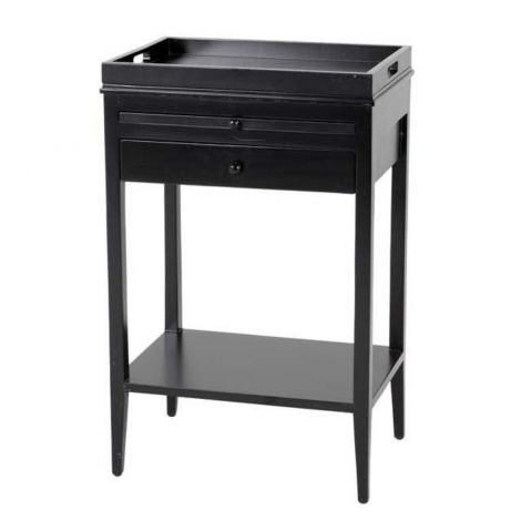 Black Tray Side Table Broomer | Cabothousefurniture.com