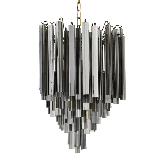 Tapered Glass Rods Chandelier Salerno | Cabothousefurniture.com
