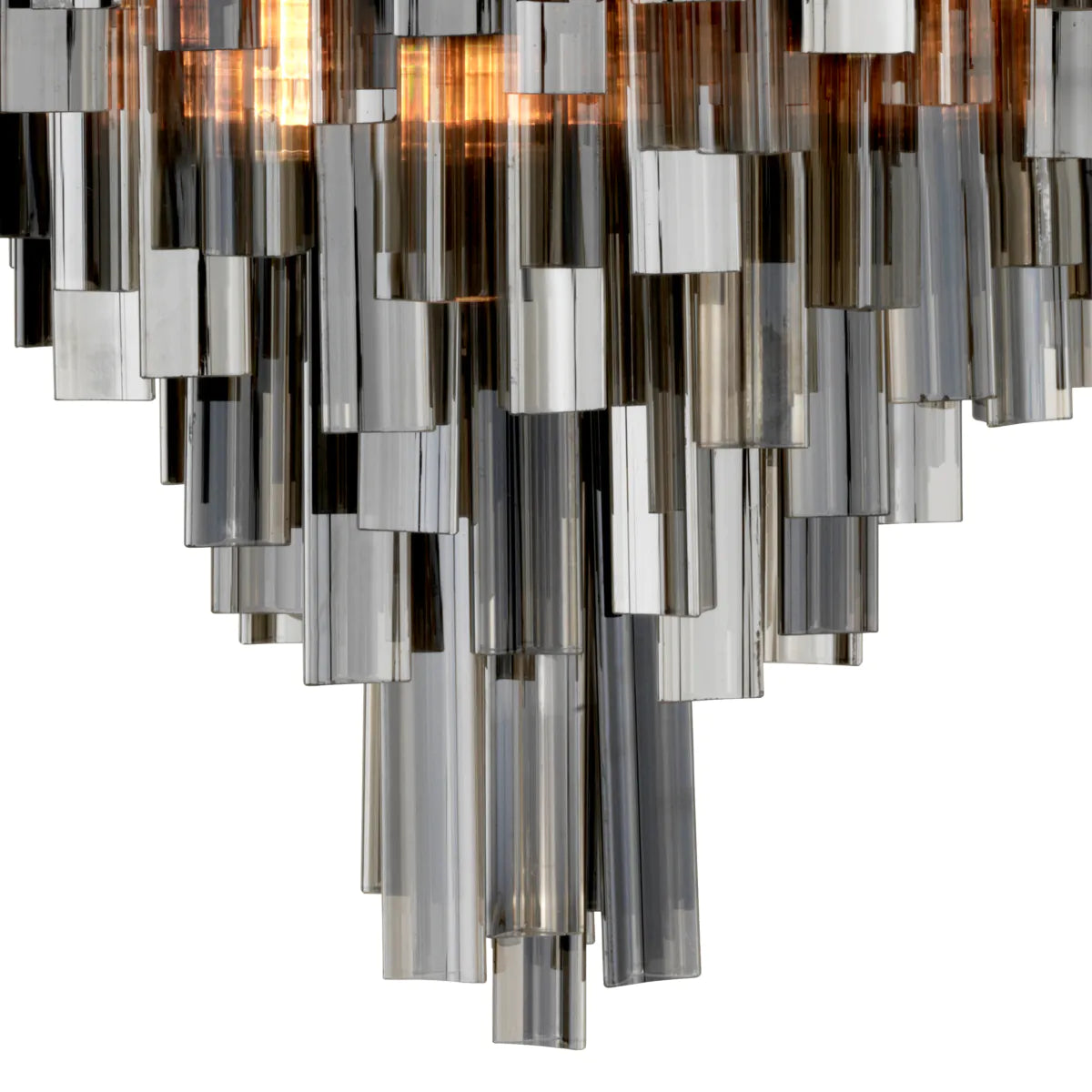 Tapered Glass Rods Chandelier Salerno | Cabothousefurniture.com