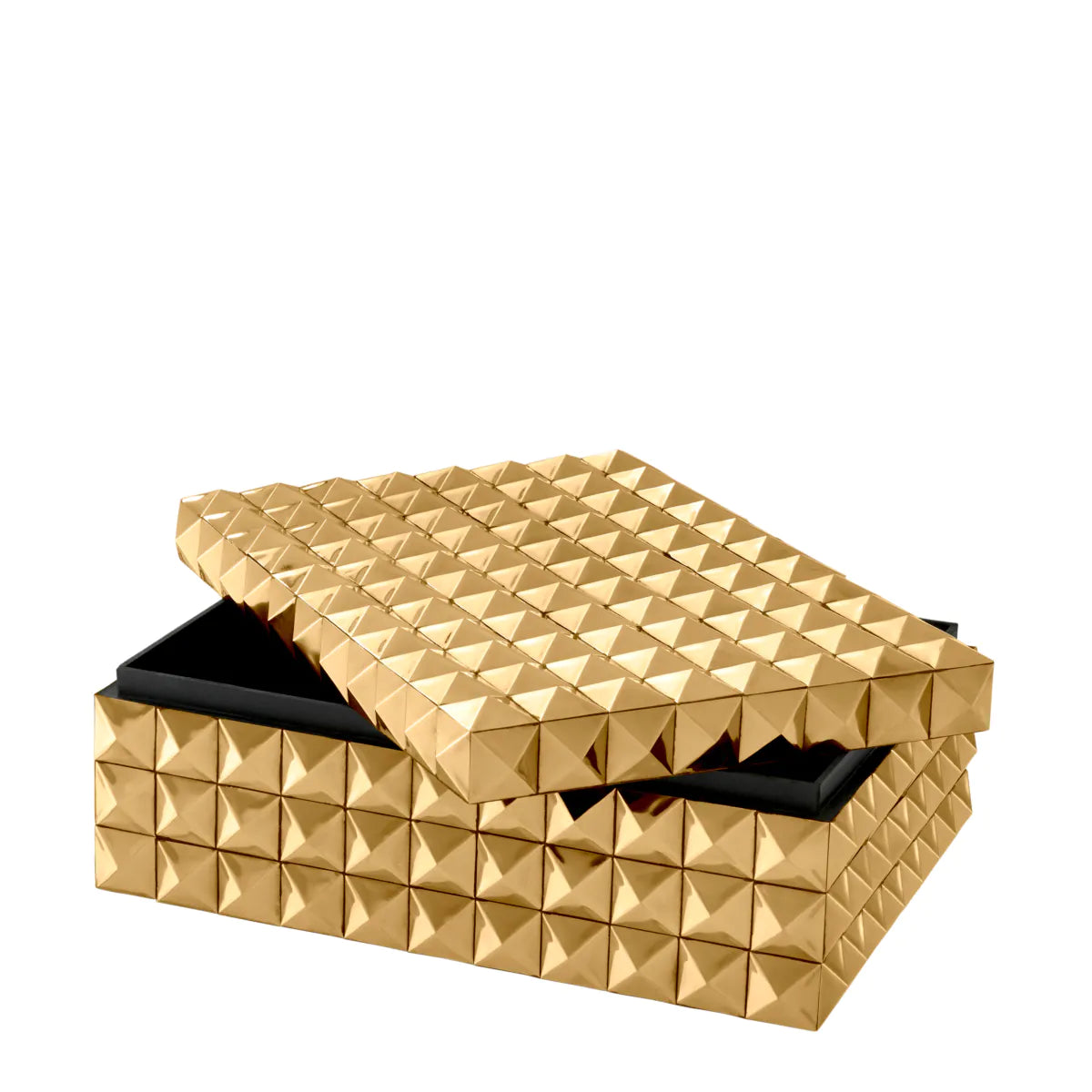 Gold Storage Box Vivienne | Cabothousefurniture.com