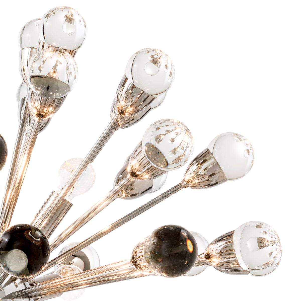 Clear Glass Sputnik Chandelier Anto | Cabothousefurniture.com