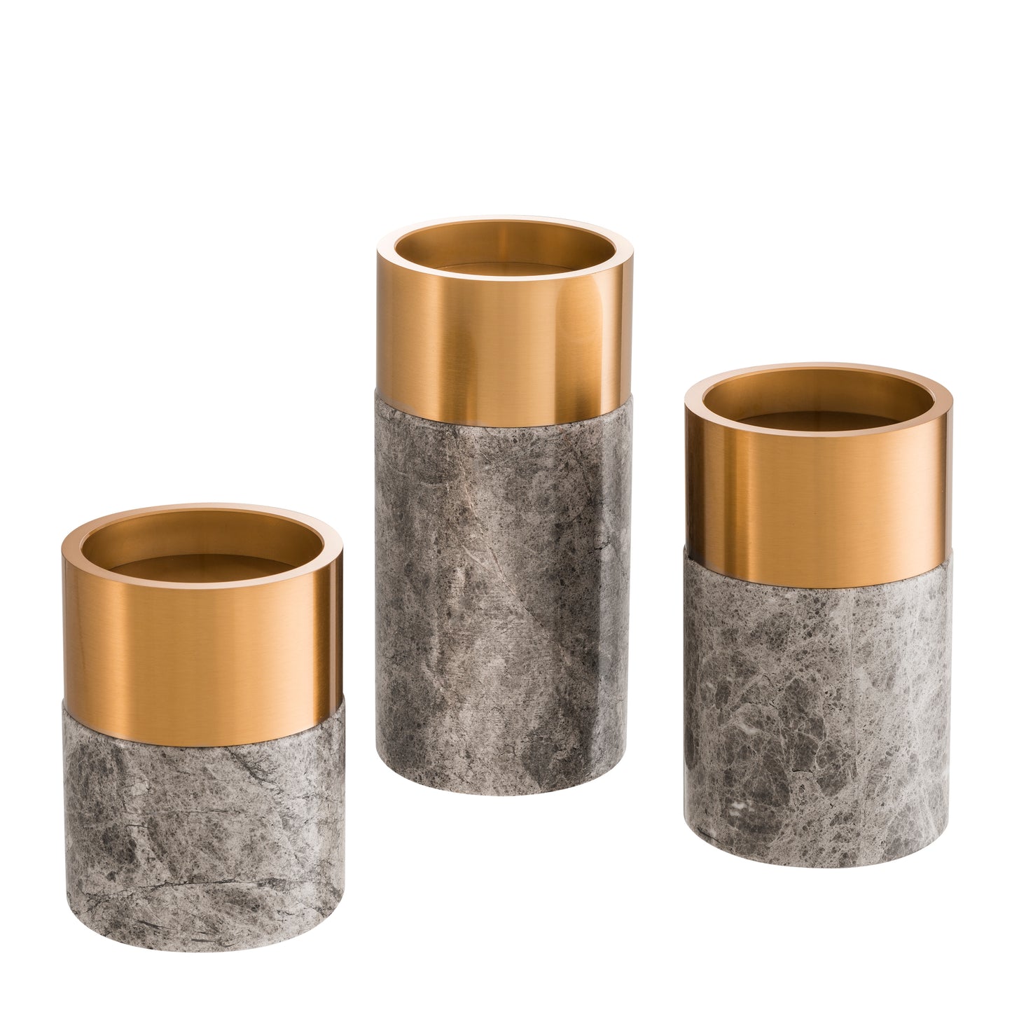Marble Candle Holder Set (3) Sierra
