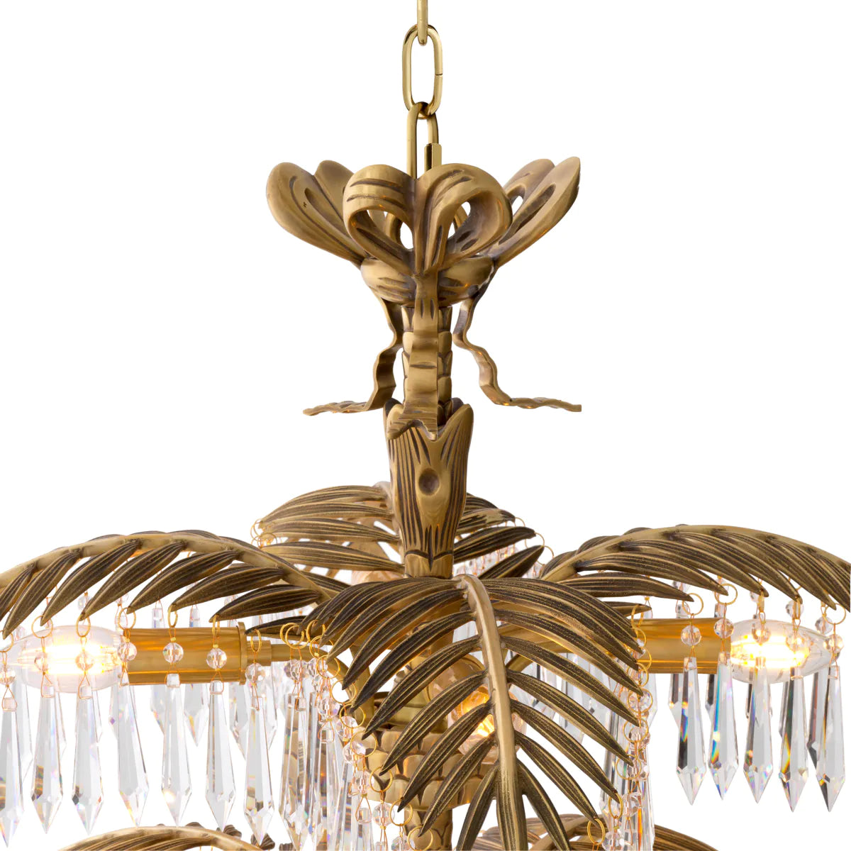 Golden Art Deco Chandelier Hildebrandt