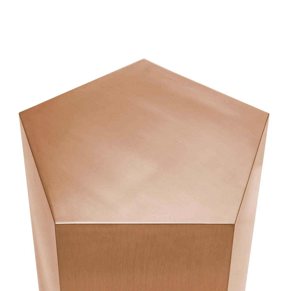 Brushed Copper Pedestal Column Meissner | Cabothousefurniture.com