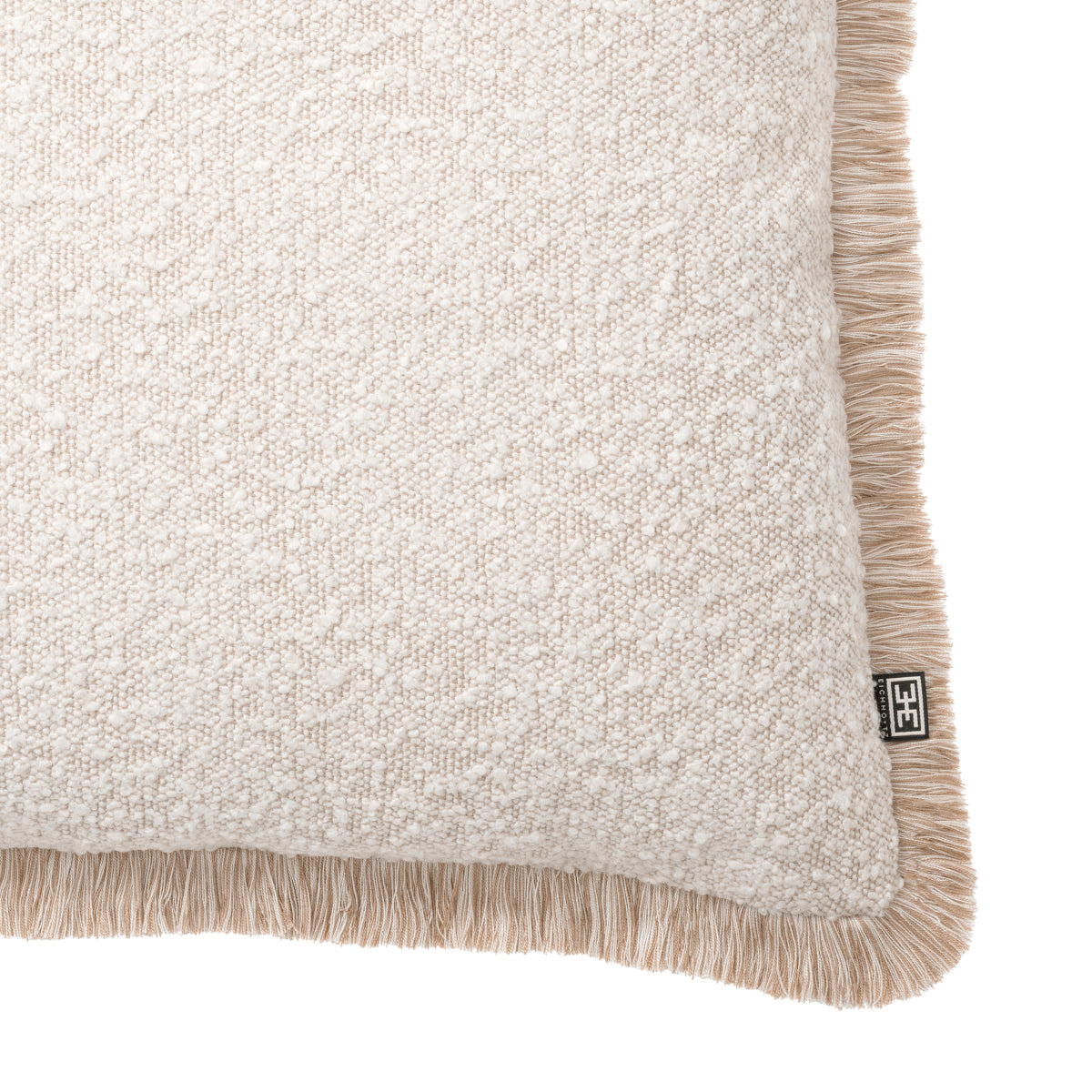 Cream Bouclé Throw Pillow Nami | Cabothousefurniture.com