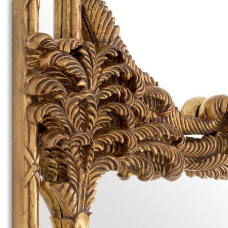 Hand-Carved Mahogany Mirror Le Royal | Cabothousefurniture.com