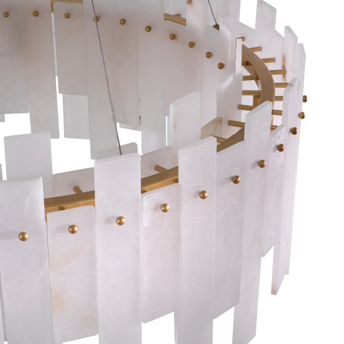 Alabaster Modern Chandelier Pizzorni