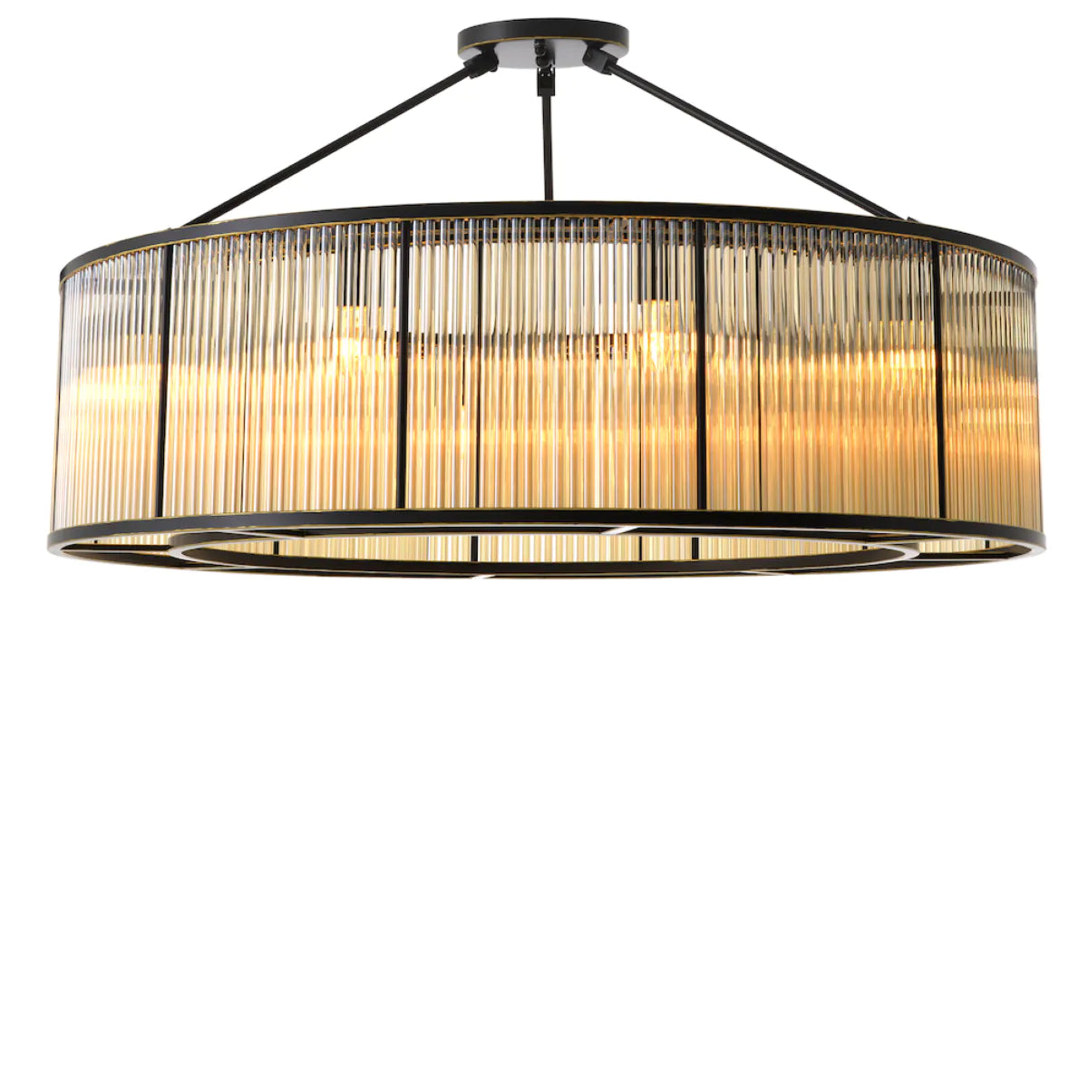 Glass Drum Ceiling Lamp Bernardi
