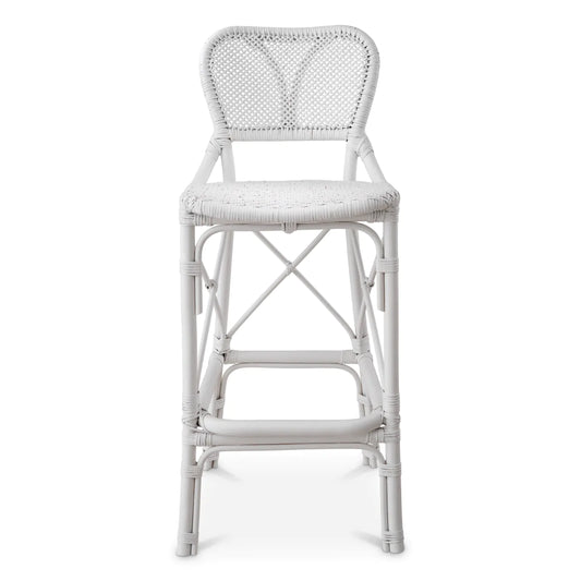 Woven Rattan Bar Stool Colony | Cabothousefurniture.com