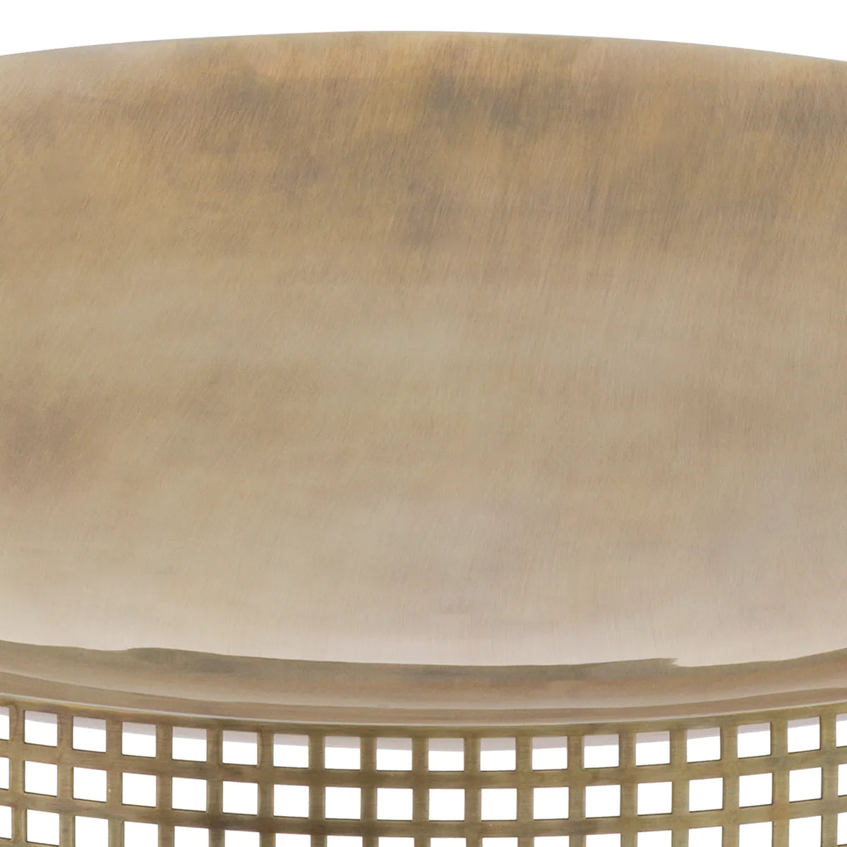 Vintage Brass Latticed Bowl Sterling