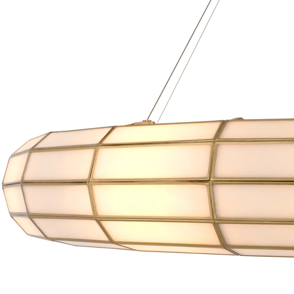 Glass Panels Round Chandelier Ronco
