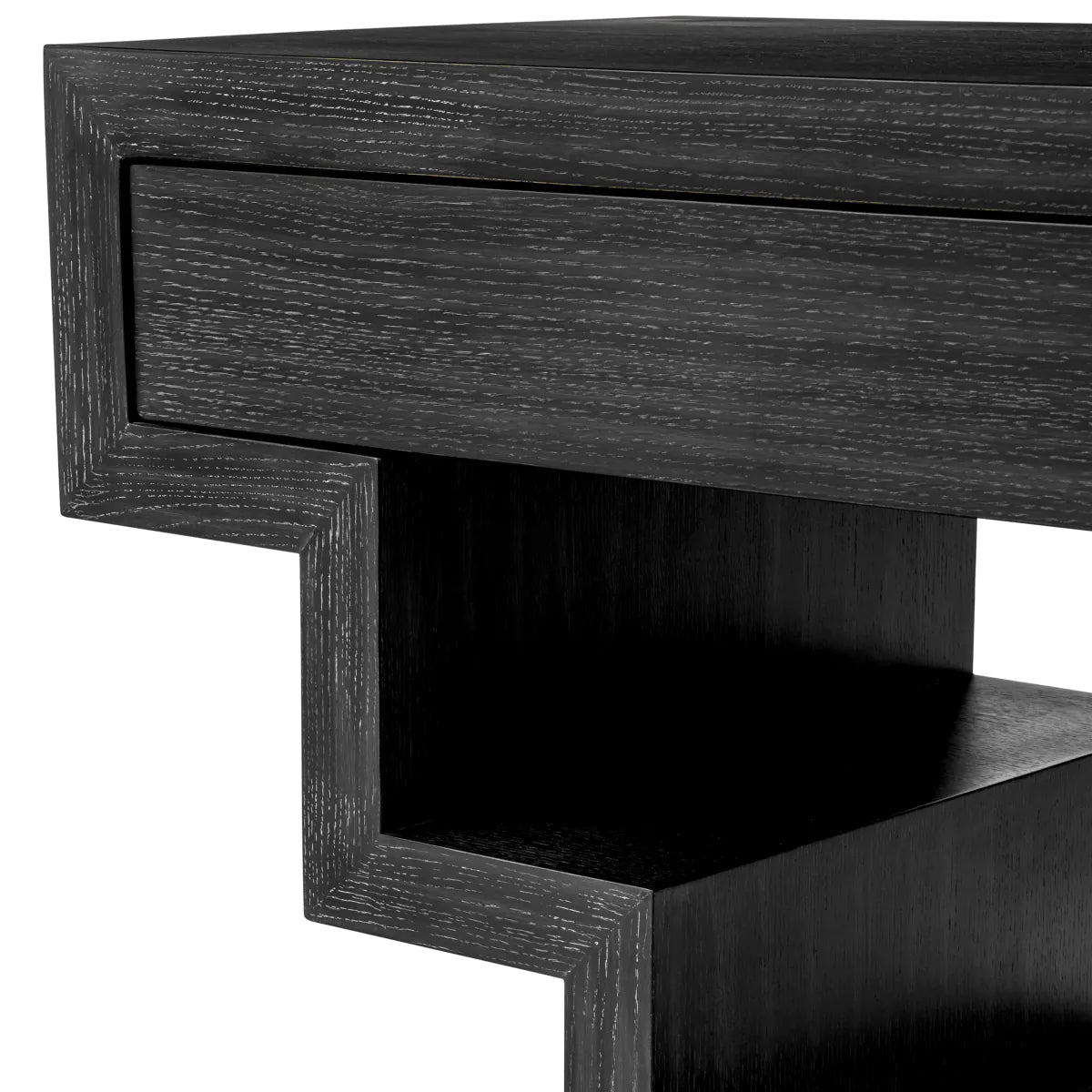 Oak Geometrical Console Table Rialto | Cabothousefurniture.com