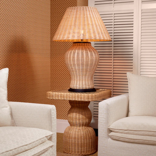 Natural Rattan Table Lamp Dupoint | Cabothousefurniture.com