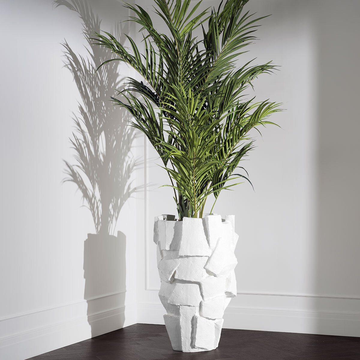 White Fiberglass Planter Sevilla | Cabothousefurniture.com