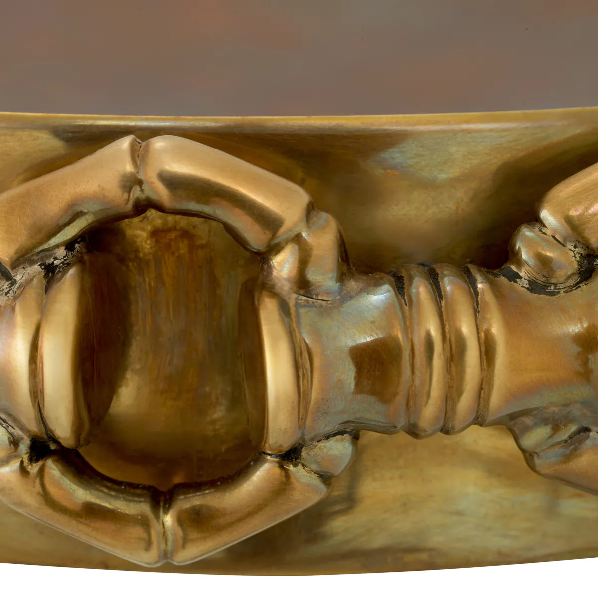 Vintage Brass Bowl Clementine | Cabothousefurniture.com