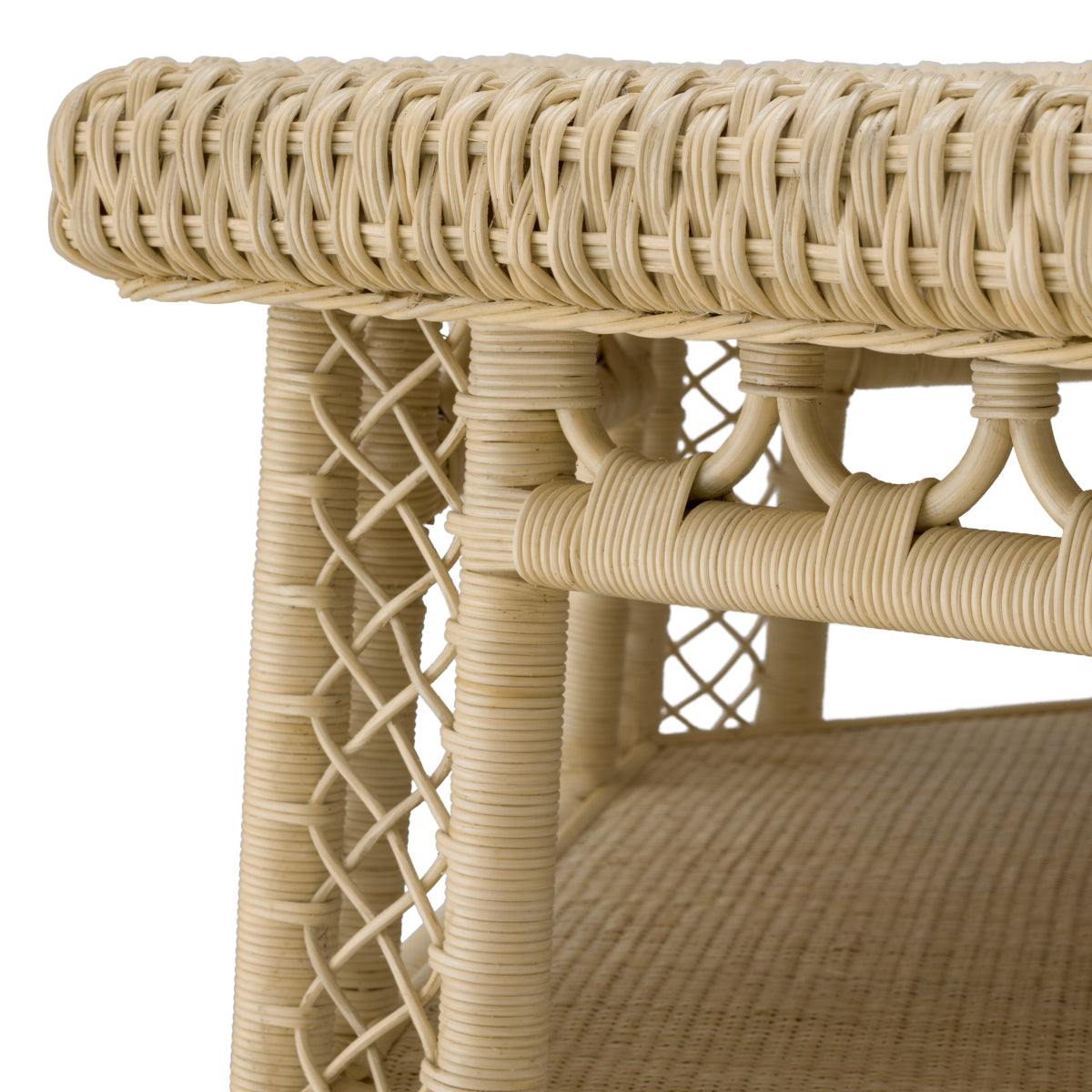 Hexagonal Rattan Coffee Table Saba