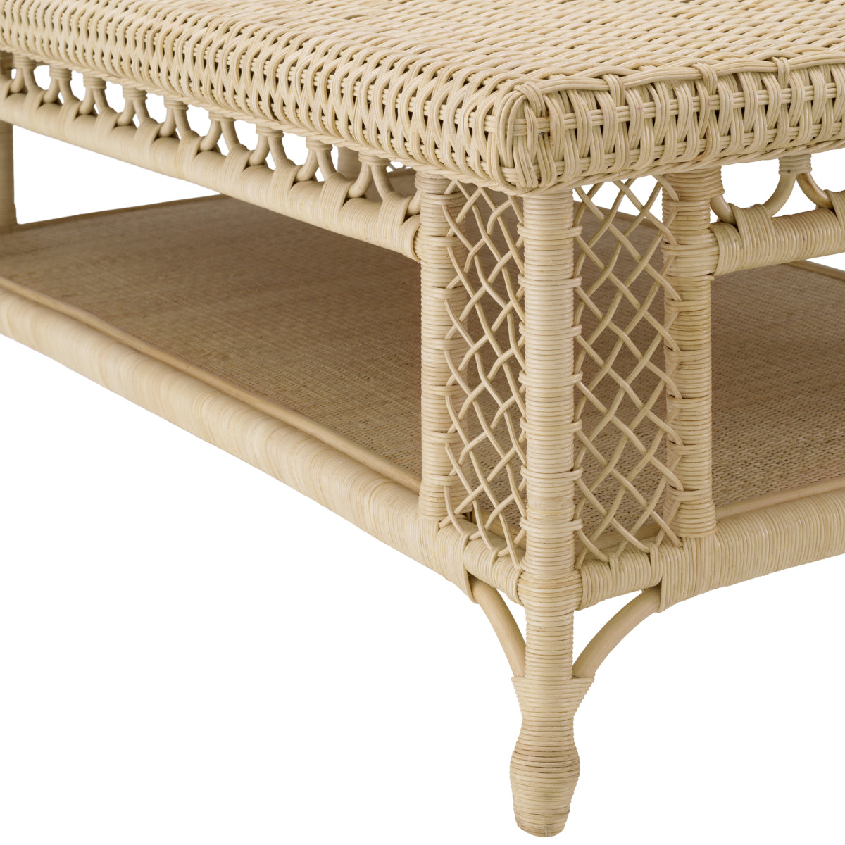 Rectangular Rattan Coffee Table Saba