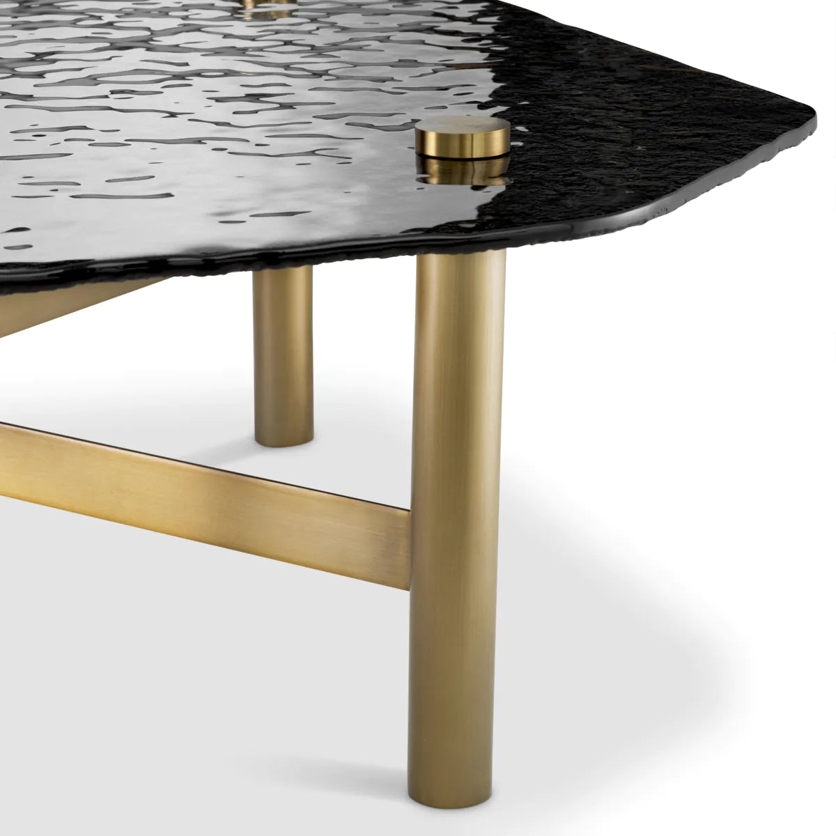 Black Glass Coffee Table Cortes | Cabothousefurniture.com