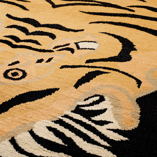 Orange Wool Rug 10' x 13' Zandria | Cabothousefurniture.com