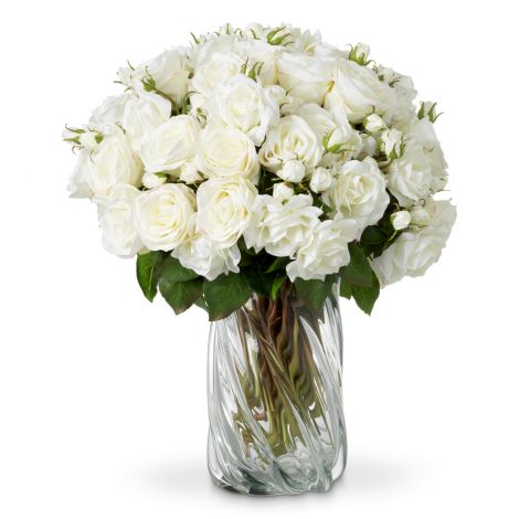 Artificial Floral Bouquet (72pcs) Roses | Cabothousefurniture.com