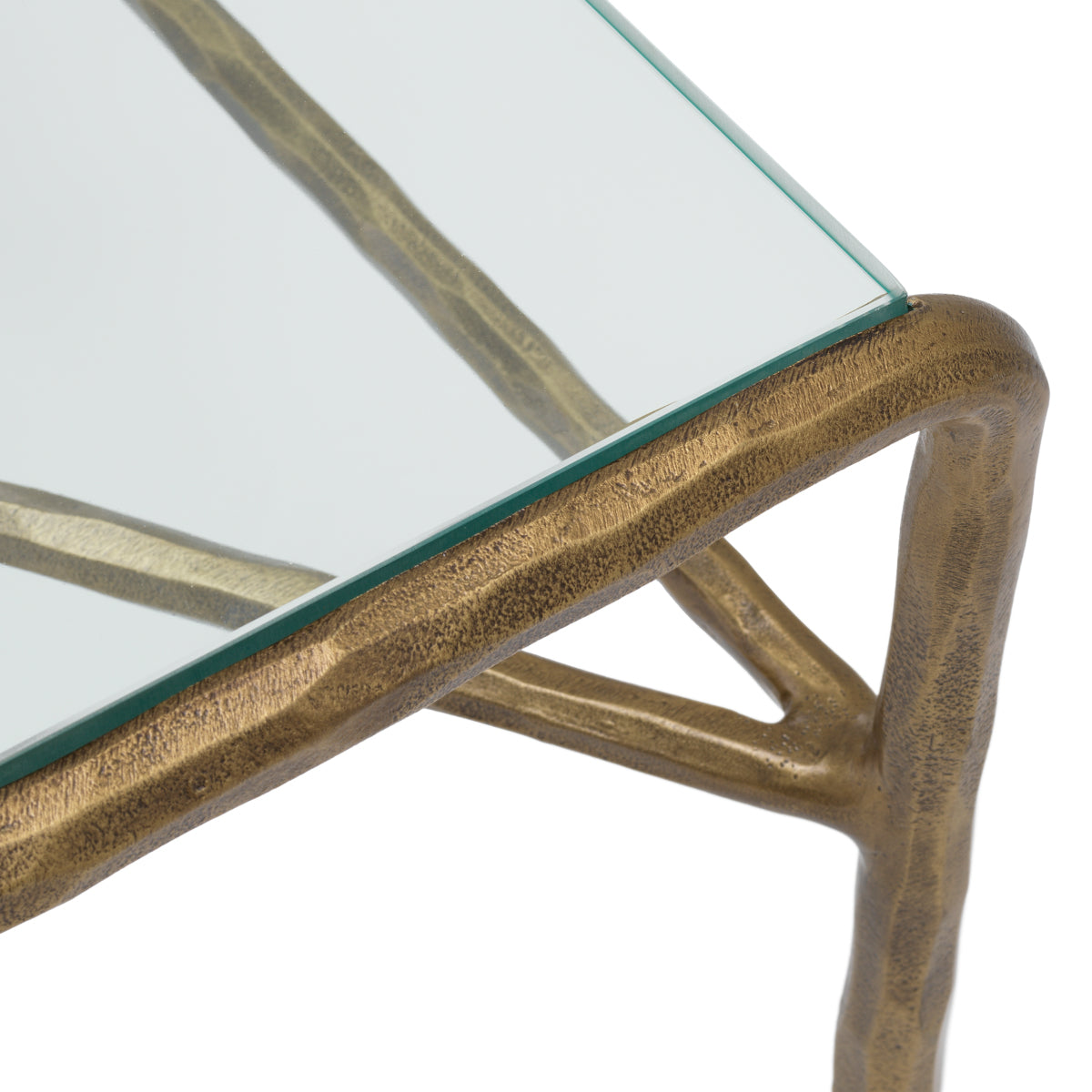 Brass Side Table Xandria | Cabothousefurniture.com