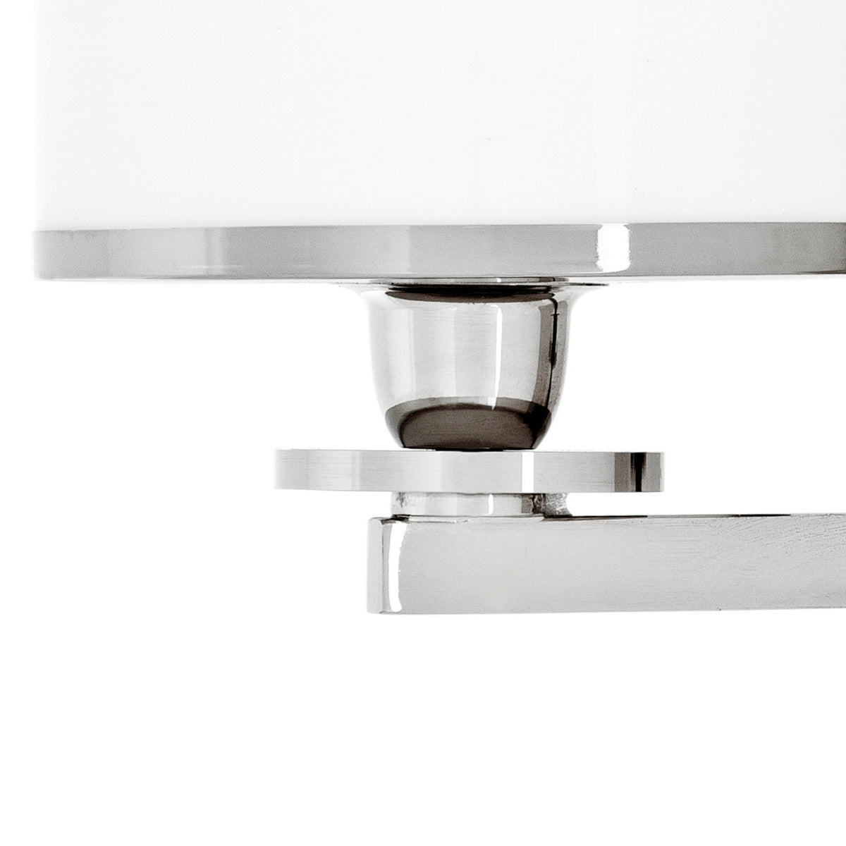 Nickel Glass Wall Lamp Van Cleeff