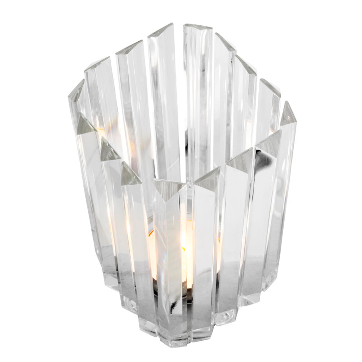Crystal Glass Candle Holders (2) Howell | Cabothousefurniture.com