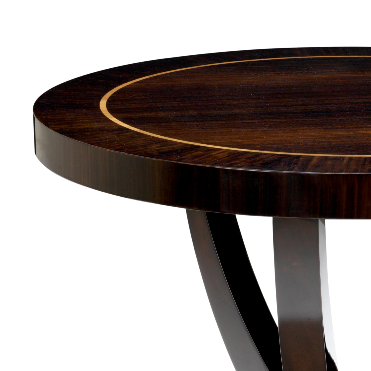 Smoked Round Centre Table Umberto