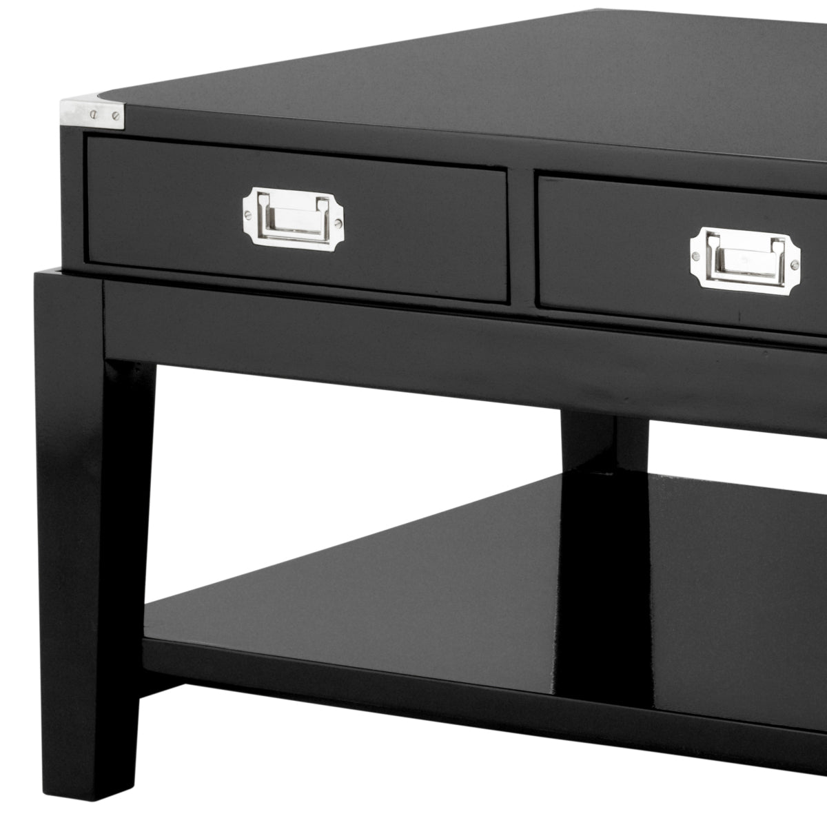 3 Drawer Coffee Table Military | Cabothousefurniture.com