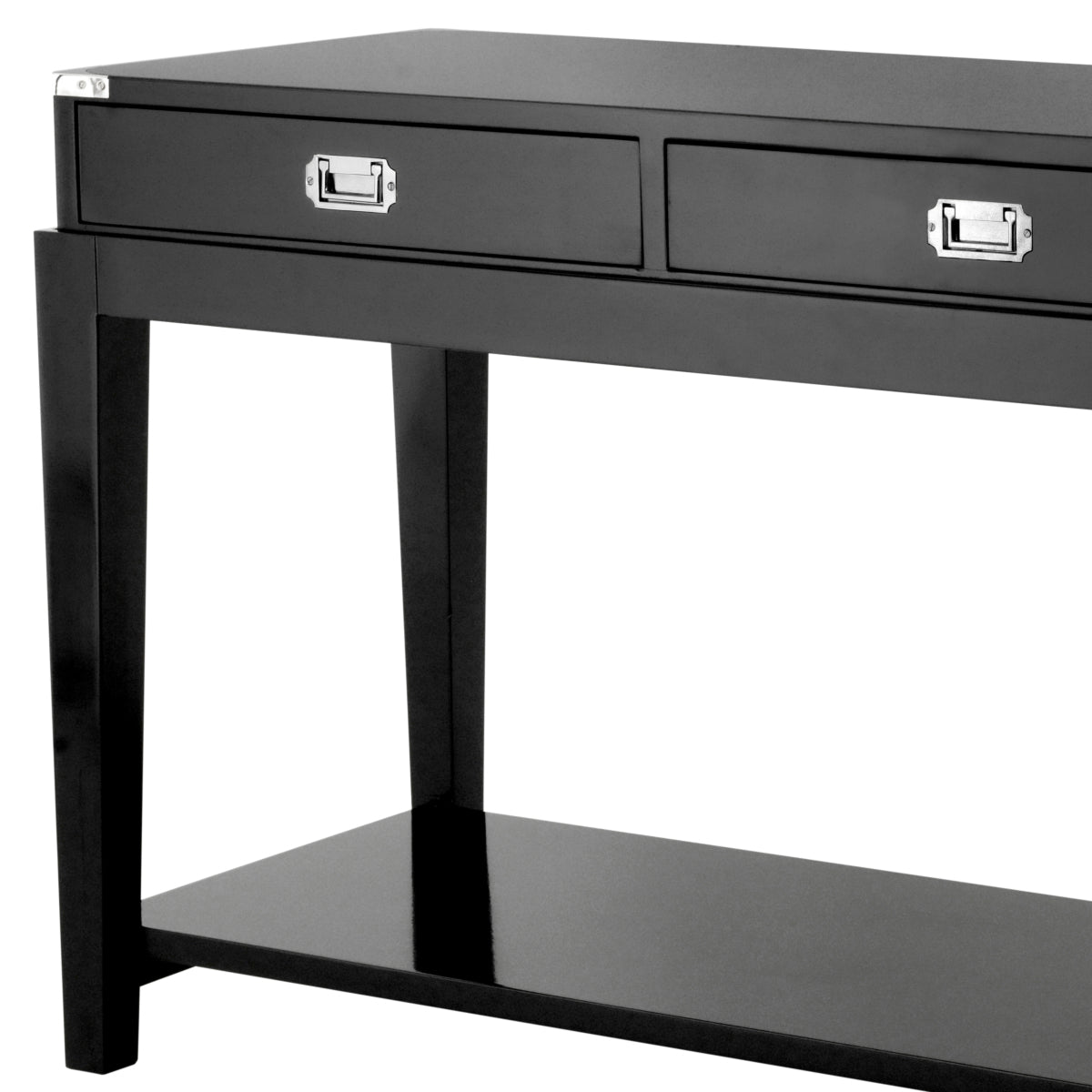 Black Console Table Military | Cabothousefurniture.com