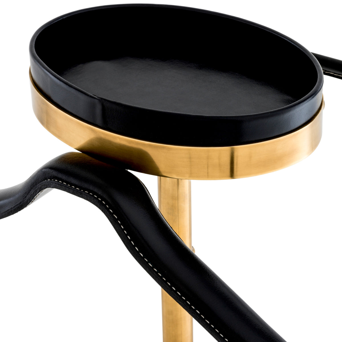 Black Leather Dressboy McKinsey | Cabothousefurniture.com