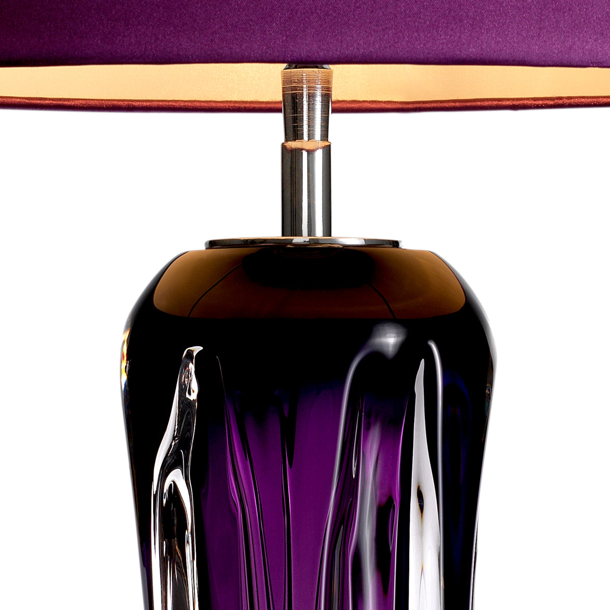 Purple Glass Table Lamp Castillo