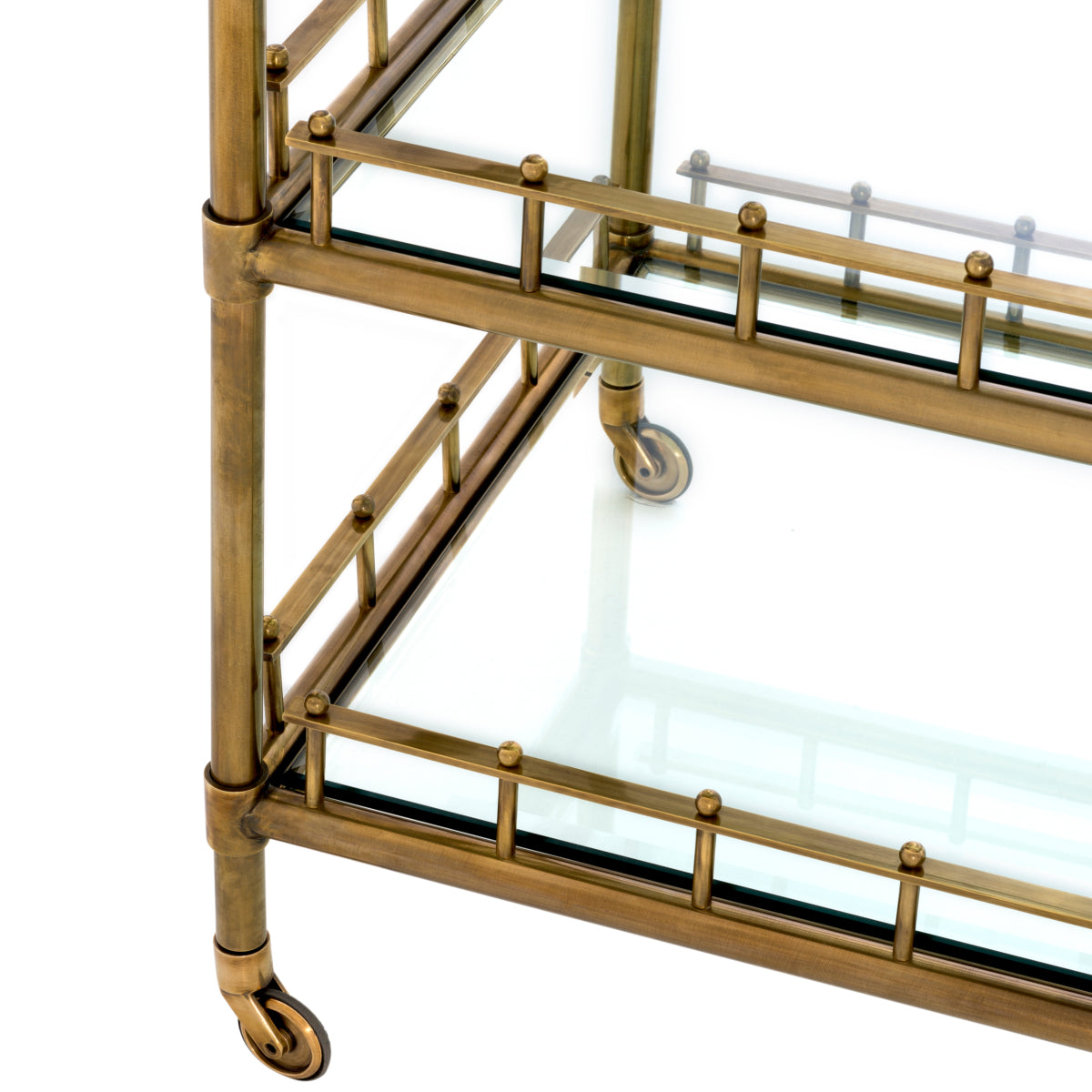 Vintage Brass Trolley Scarlett