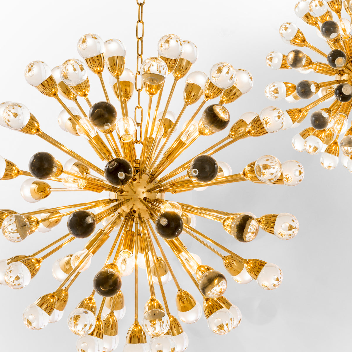 Brass Calypso Sputnik Chandelier Anto | Cabothousefurniture.com