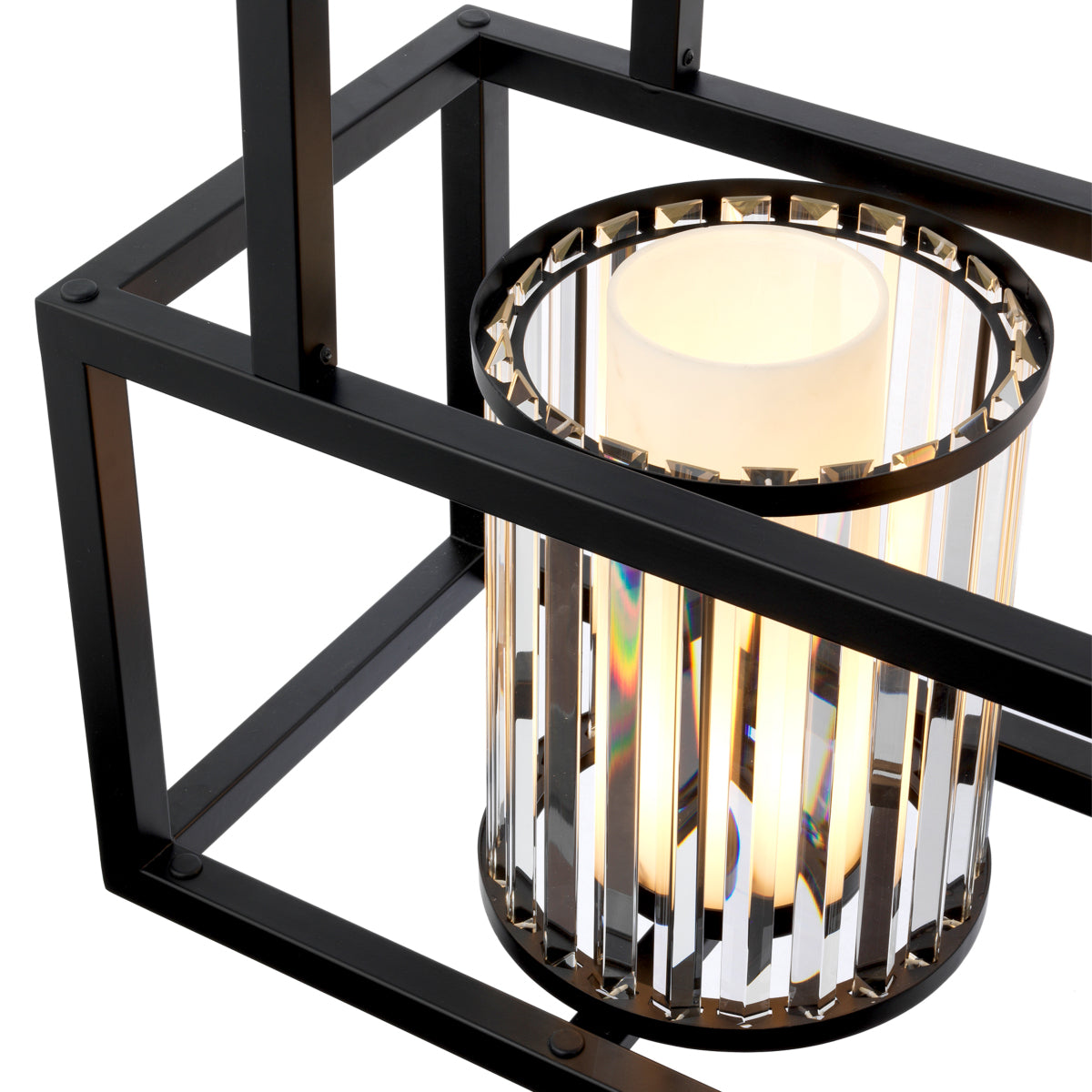 3 Light Linear Chandelier Carducci | Cabothousefurniture.com