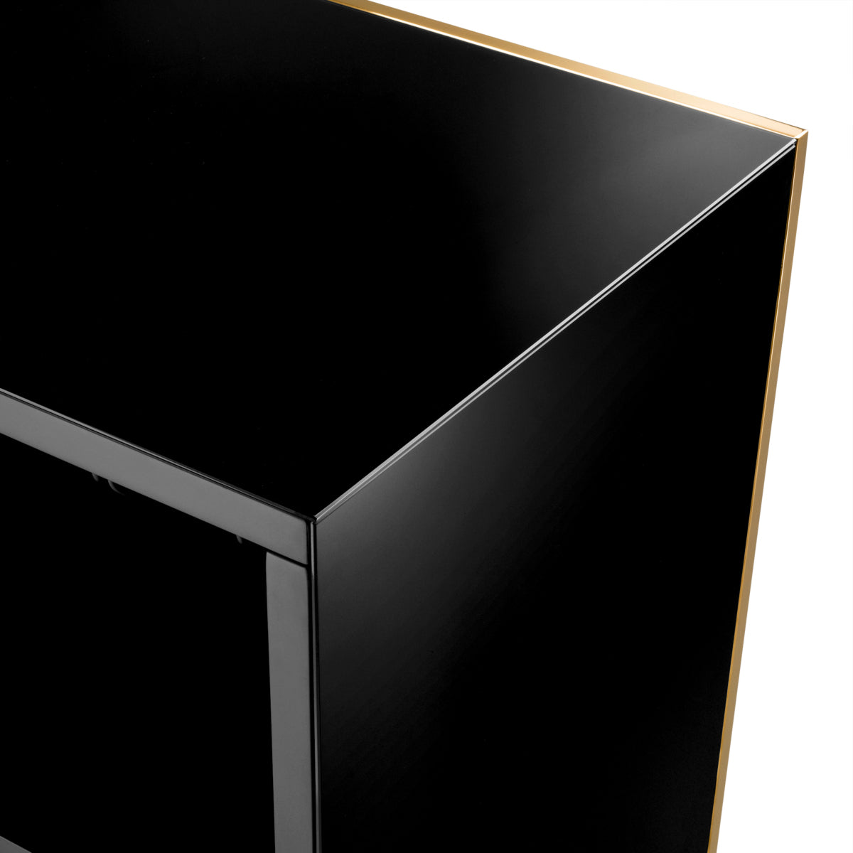 Black Glass Bar Grimaldi | Cabothousefurniture.com