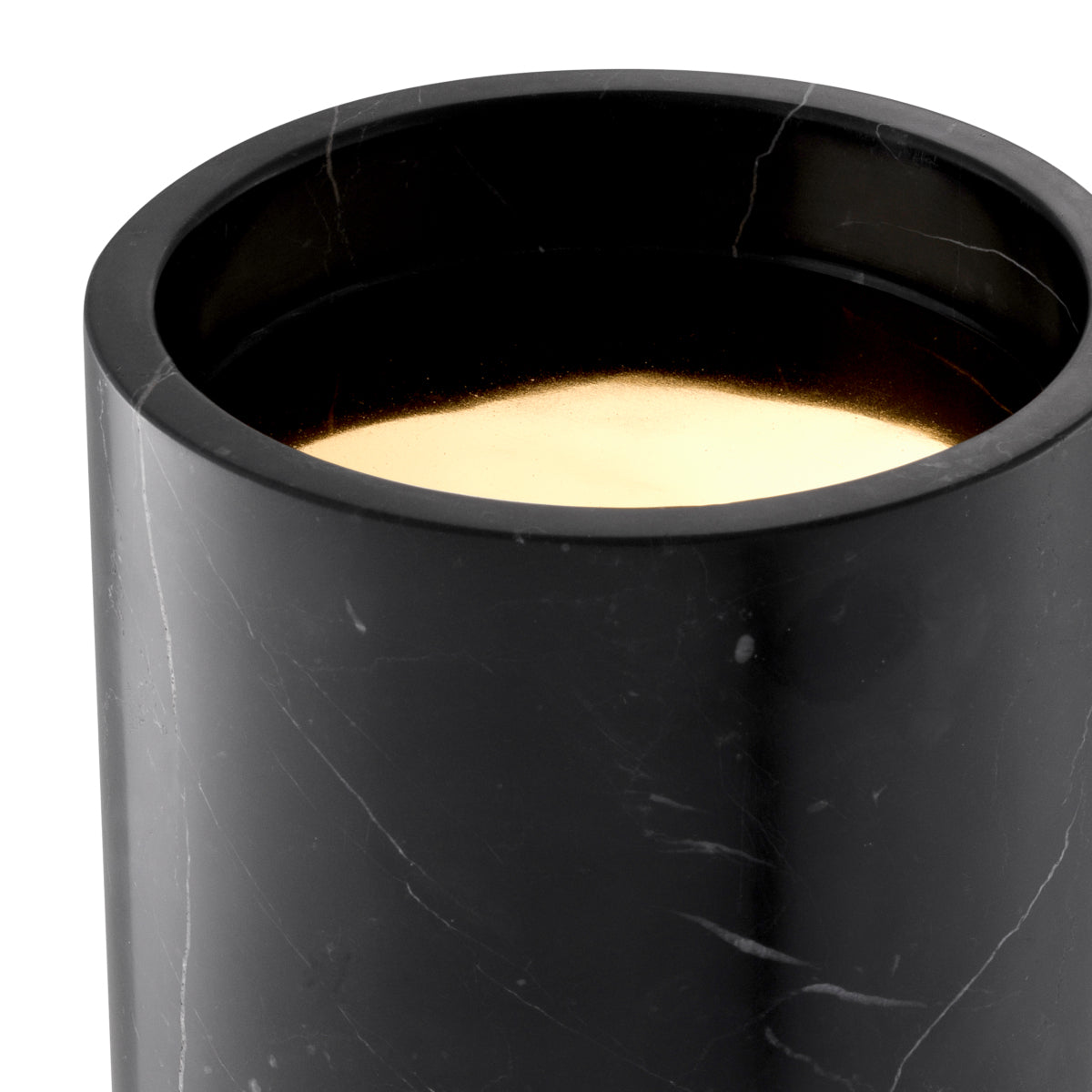 Black Marble Candle Holder Whitby | Cabothousefurniture.com
