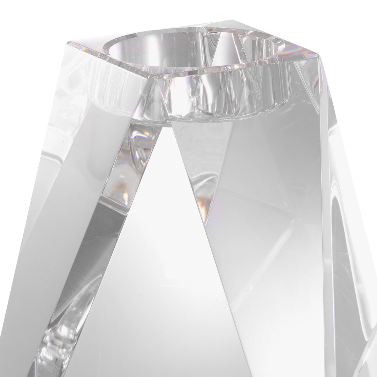 Crystal Glass Candle Holder Liaison | Cabothousefurniture.com