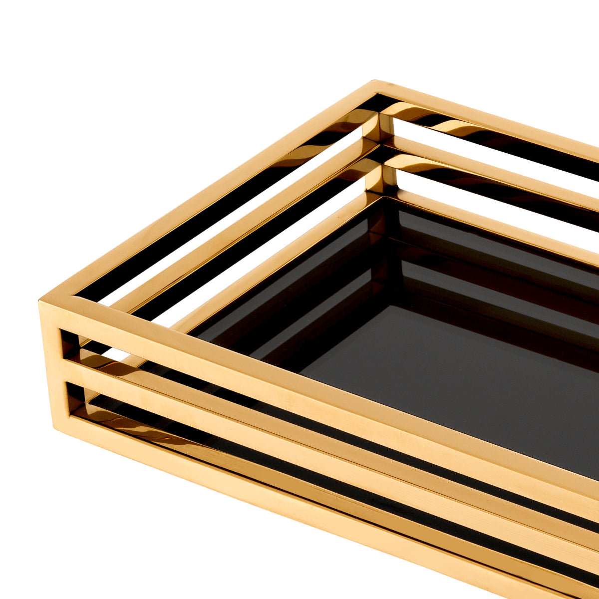 Metallic Framed Tray Ersa | Cabothousefurniture.com