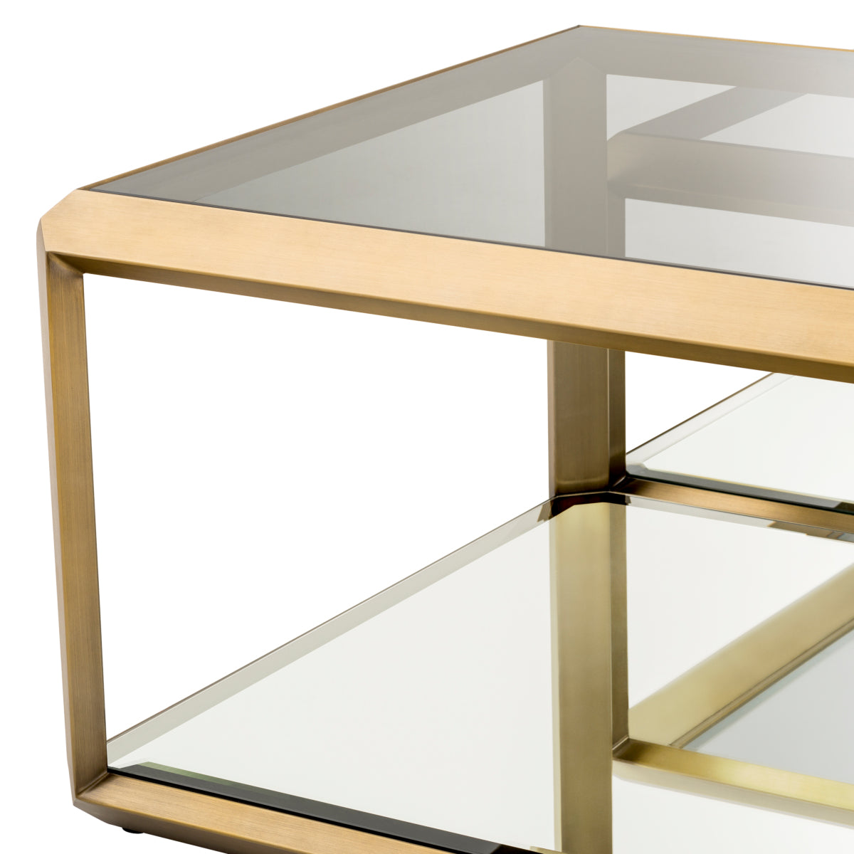 Brass Coffee Table Set (4) Callum