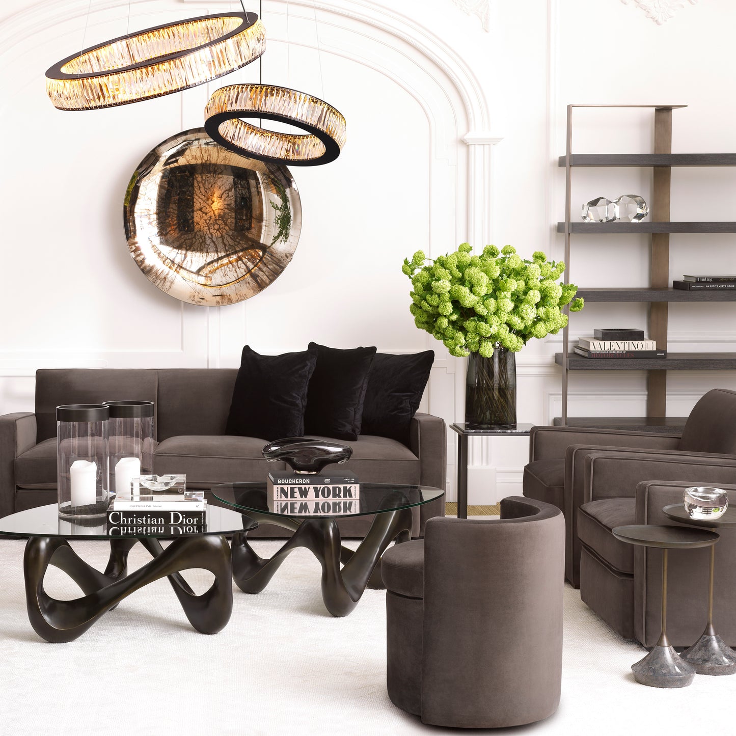 Bronze Glass Hurricane L Vertex | Cabothousefurniture.com