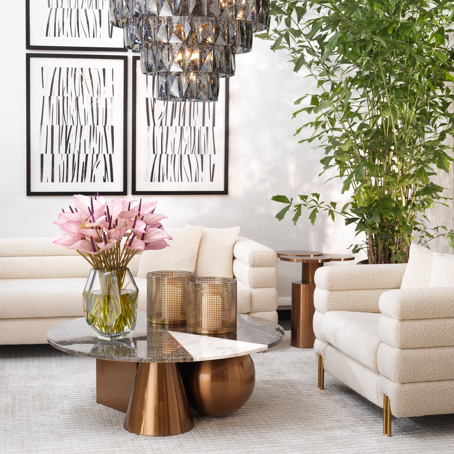 Copper Side Table Armstrong | Cabothousefurniture.com