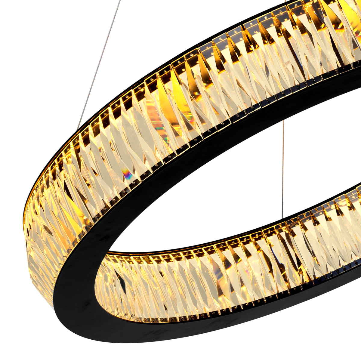 Ring Crystal Glass Chandelier L Vancouver | Cabothousefurniture.com