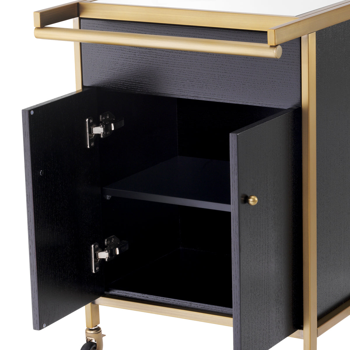 Black Oak Trolley Eiffel | Cabothousefurniture.com