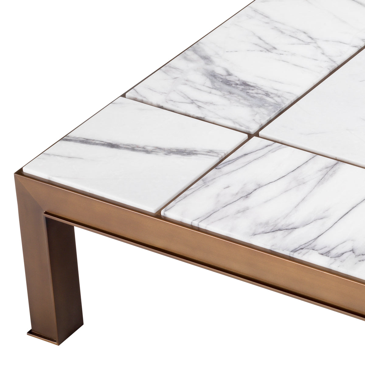 White Marble Coffee Table Tardieu | Cabothousefurniture.com