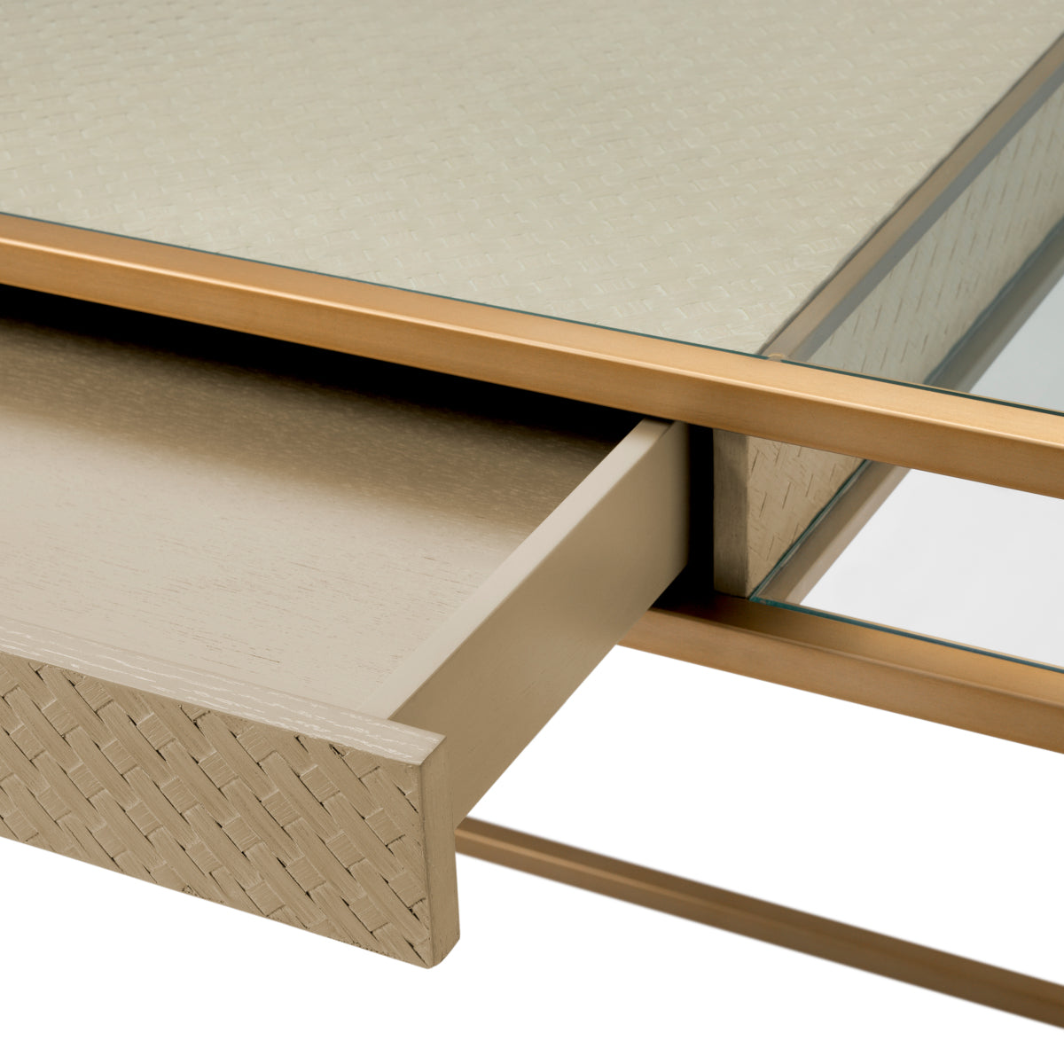 Woven Oak Desk Napa Valley | Cabothousefurniture.com