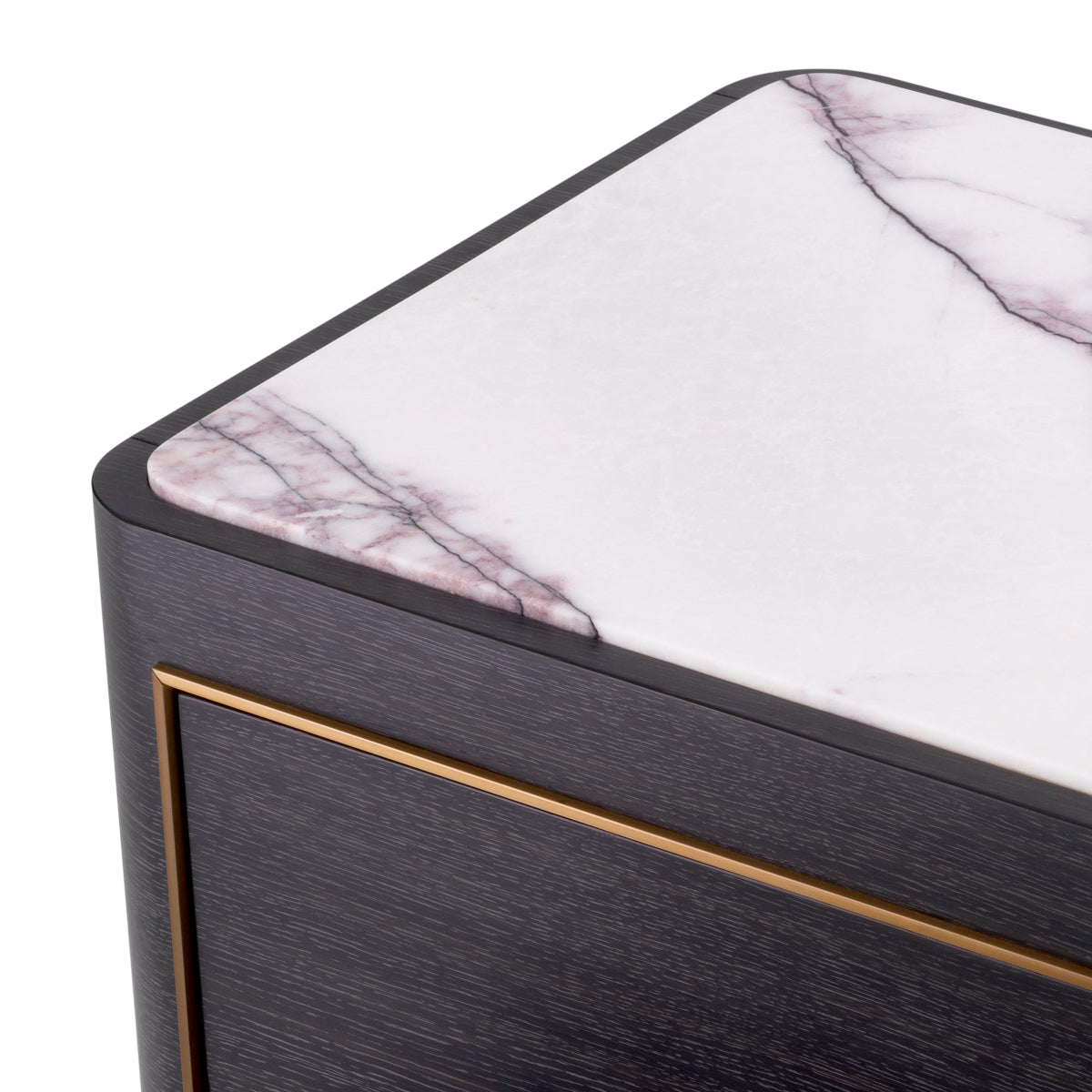 Charcoal Gray Bedside Table Corazon | Cabothousefurniture.com