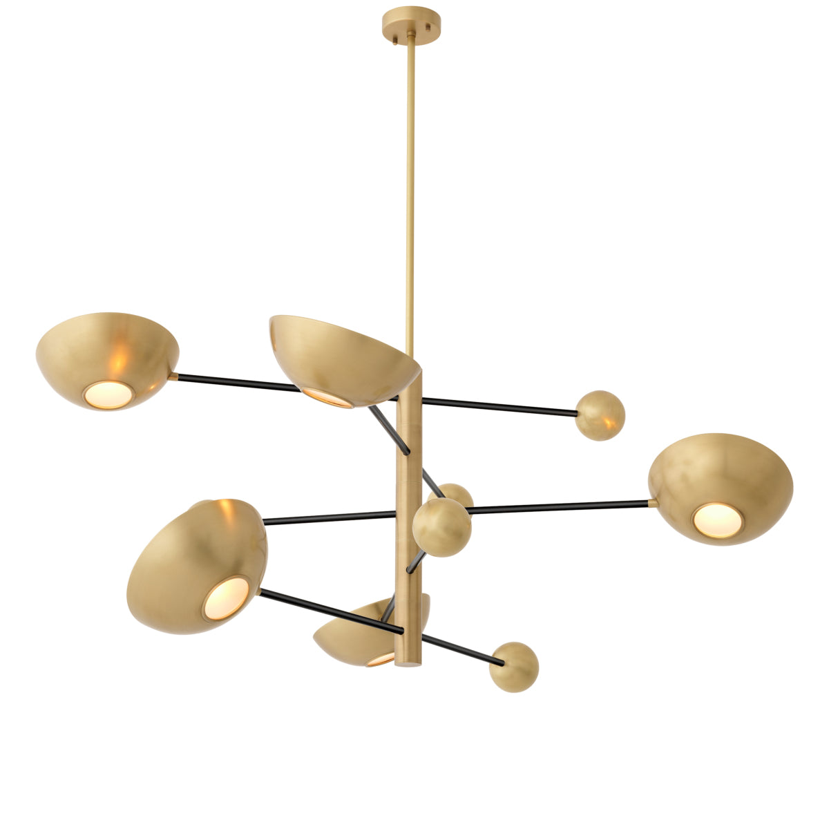 Antique Brass Bowls Chandelier Salinas | Cabothousefurniture.com