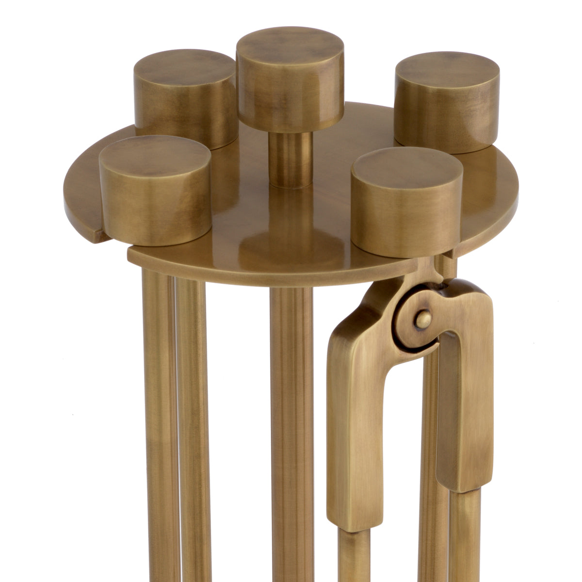 Brass Fire Tools Set Lara | Cabothousefurniture.com